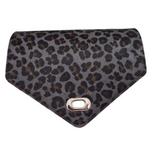 Swapflap furry leopard zwart